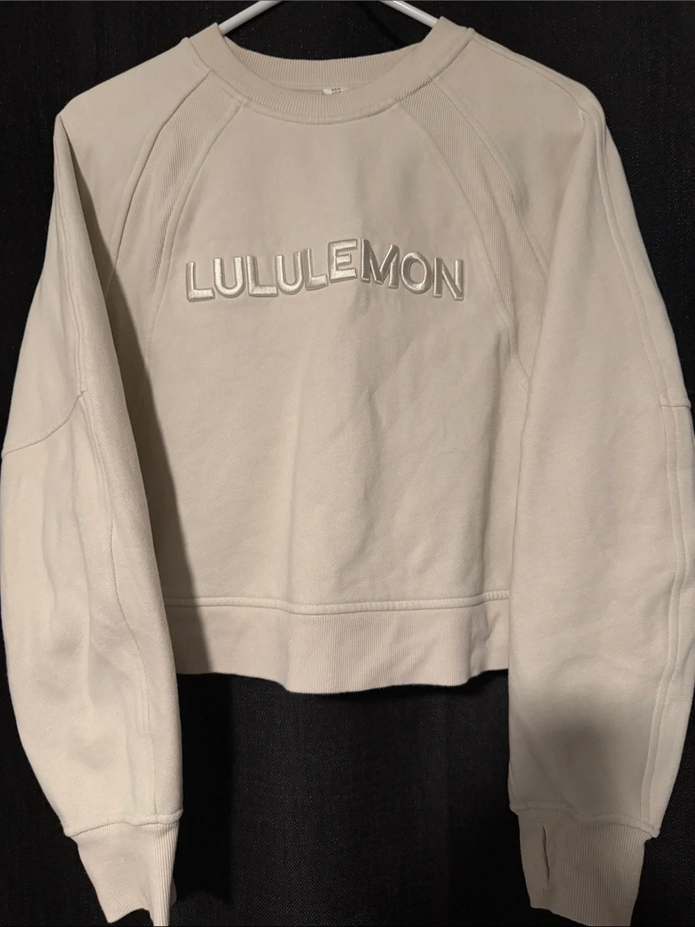 lululemon athletica Cream Crewneck Sweatshirt with Logo - Picture 3 of 4